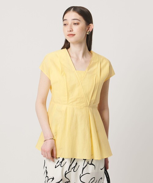 UNITED ARROWS(ユナイテッドアローズ)の「MANTECO POP フレンチスリーブ ブラウス(シャツ/ブラウス・レディース・ブラック/その他7/クリーム/ダークブラウン・FREE)」の3枚目の写真