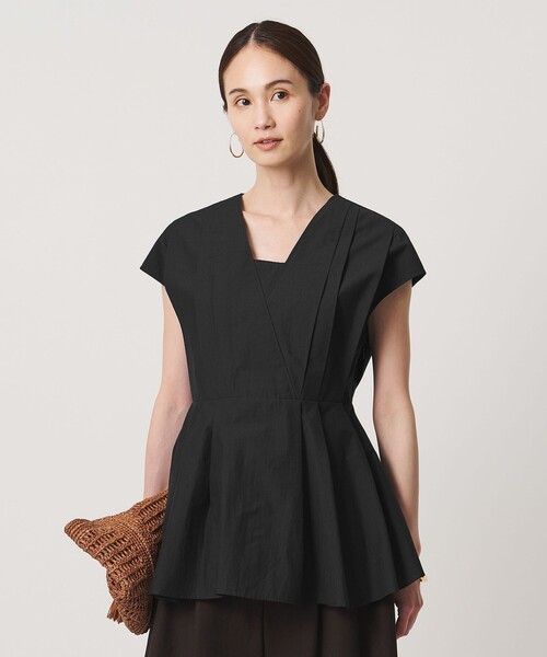 UNITED ARROWS(ユナイテッドアローズ)の「MANTECO POP フレンチスリーブ ブラウス(シャツ/ブラウス・レディース・ブラック/その他7/クリーム/ダークブラウン・FREE)」の5枚目の写真