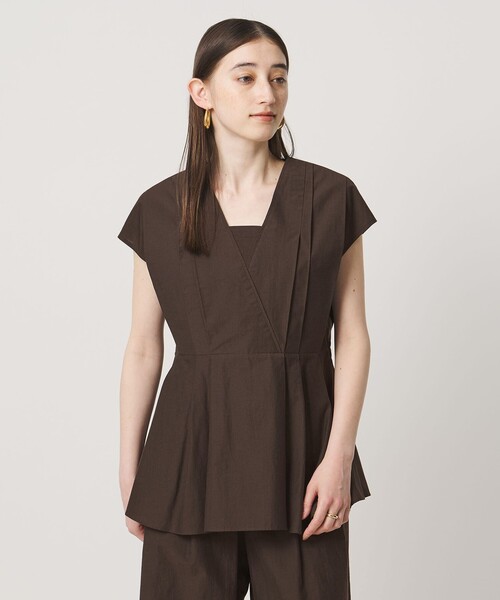UNITED ARROWS(ユナイテッドアローズ)の「MANTECO POP フレンチスリーブ ブラウス(シャツ/ブラウス・レディース・ブラック/その他7/クリーム/ダークブラウン・FREE)」の11枚目の写真