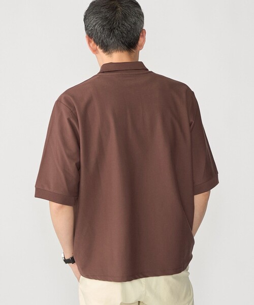 SHIPS（シップス）の「SHIPS:〈接触冷感/ 遮熱/ UVカット〉COVEROSS(R) フリーザー ポロシャツ（ポロシャツ・メンズ・ネイビー/ブラウン/ライトグレー・X-LARGE/LARGE/MEDIUM/SMALL）」の12枚目の写真