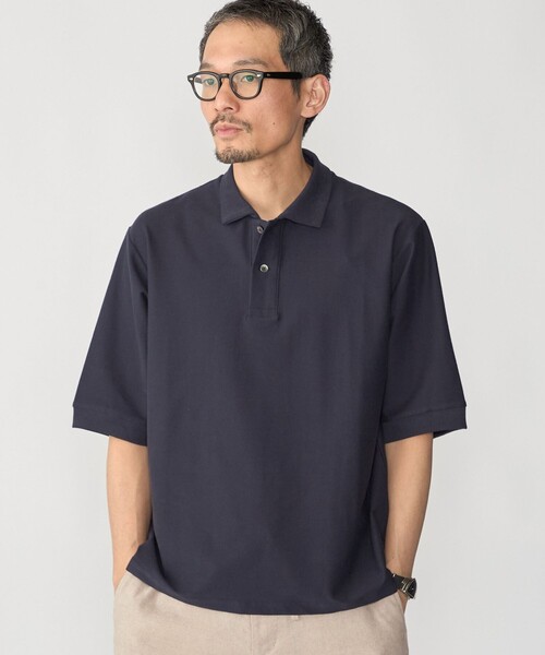 SHIPS（シップス）の「SHIPS:〈接触冷感/ 遮熱/ UVカット〉COVEROSS(R) フリーザー ポロシャツ（ポロシャツ・メンズ・ネイビー/ブラウン/ライトグレー・X-LARGE/LARGE/MEDIUM/SMALL）」の14枚目の写真