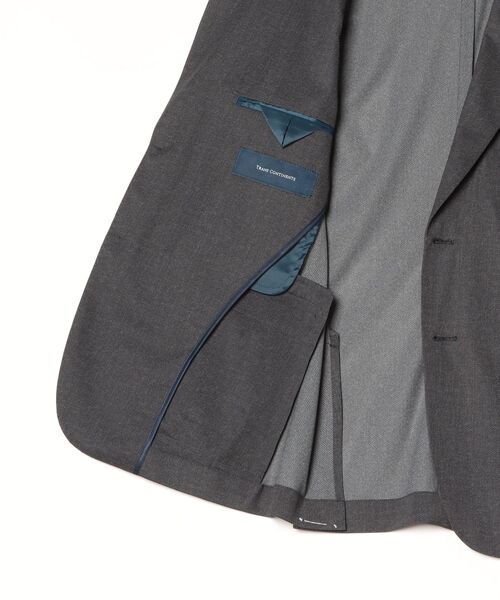 Perfect Suit FActory(パーフェクトスーツファクトリー)の「【接触冷感/ウォッシャブル】「羽衣を纏う」ICE JETセットアップジャケット C.グレー/ネイビー(スーツジャケット・メンズ・ネイビー/チャコールグレー・S/M/L/LL)」の18枚目の写真