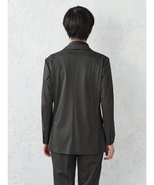 Perfect Suit FActory(パーフェクトスーツファクトリー)の「【接触冷感/ウォッシャブル】「羽衣を纏う」ICE JETセットアップジャケット C.グレー/ネイビー(スーツジャケット・メンズ・ネイビー/チャコールグレー・S/M/L/LL)」の7枚目の写真