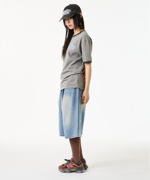 UNKNOWN PLANET(アンノウンプラネット)の「ディープライズボリュームバミューダパンツブルー(その他パンツ・レディース・その他・SMALL/LARGE/MEDIUM)」の6枚目の写真