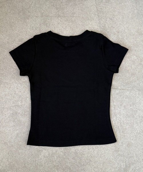 lilful（リルフル）の「【26年春夏新作】スタープリント半袖コンパクトTシャツ（Tシャツ/カットソー・レディース・ブラック・M/S）」の6枚目の写真