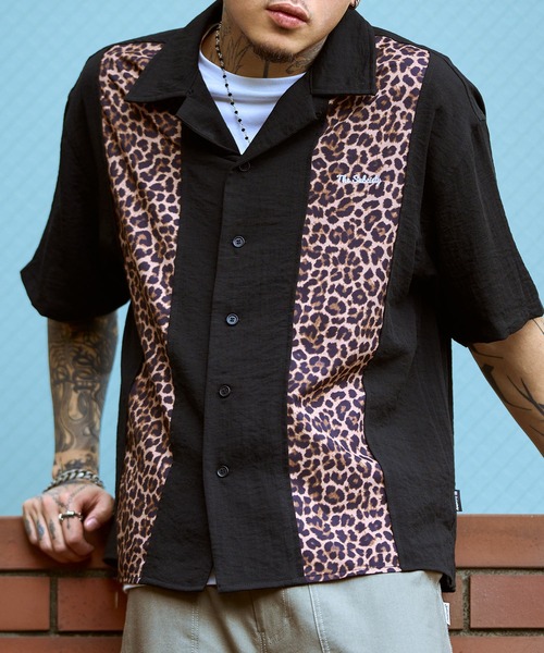 Subciety（サブサエティ）の「Patterned panel shirt（シャツ/ブラウス・メンズ・ブラック/ブラック系その他/ブラック系その他2・SMALL/MEDIUM/LARGE/X-LARGE）」の2枚目の写真