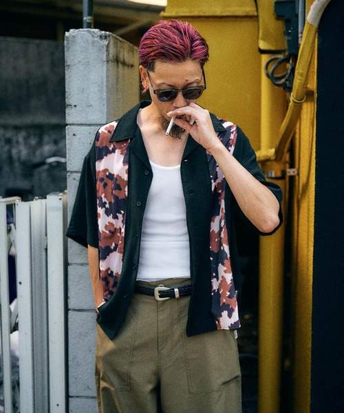 Subciety（サブサエティ）の「Patterned panel shirt（シャツ/ブラウス・メンズ・ブラック/ブラック系その他/ブラック系その他2・SMALL/MEDIUM/LARGE/X-LARGE）」の20枚目の写真