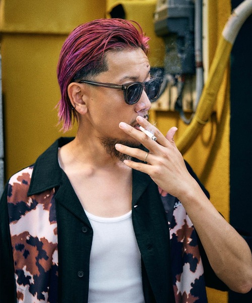 Subciety（サブサエティ）の「Patterned panel shirt（シャツ/ブラウス・メンズ・ブラック/ブラック系その他/ブラック系その他2・SMALL/MEDIUM/LARGE/X-LARGE）」の21枚目の写真