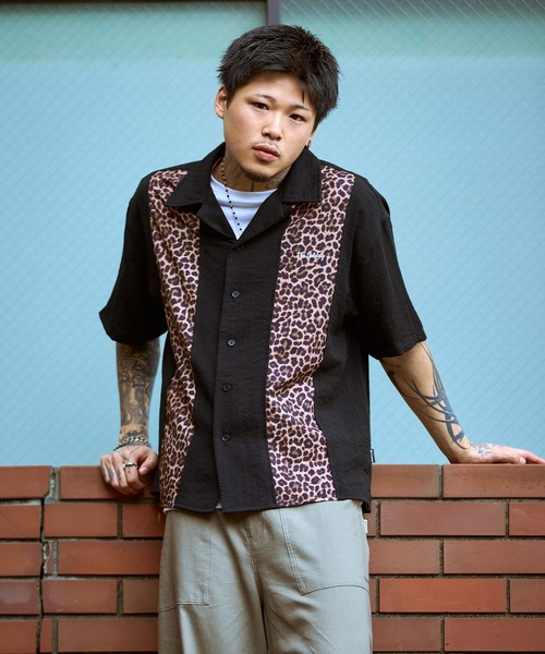 Subciety（サブサエティ）の「Patterned panel shirt（シャツ/ブラウス・メンズ・ブラック/ブラック系その他/ブラック系その他2・SMALL/MEDIUM/LARGE/X-LARGE）」の14枚目の写真