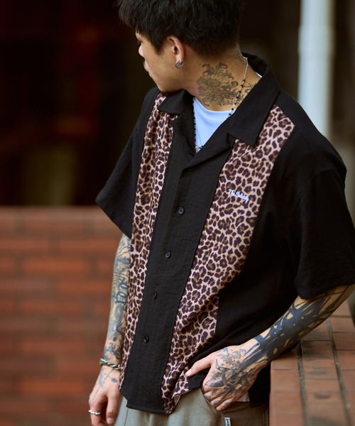 Subciety（サブサエティ）の「Patterned panel shirt（シャツ/ブラウス・メンズ・ブラック/ブラック系その他/ブラック系その他2・SMALL/MEDIUM/LARGE/X-LARGE）」の16枚目の写真
