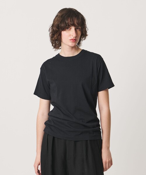 6(ROKU)＞コットンカシミヤ ベーシック Tシャツ 26SS（Tシャツ