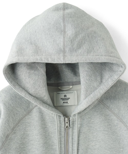 styles(スタイルス)の「REIGNING CHAMP MIDWEIGHT FLEECE ZIP HOODIE RC-3989-24FW(パーカー・メンズ・ブラック/ライトグレー・M)」の4枚目の写真