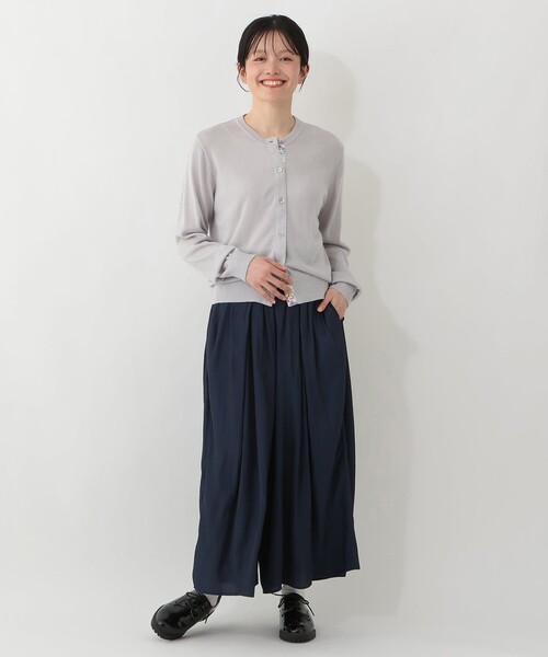 Afternoon Tea(アフタヌーンティー)の「マットサテンスカーチョ(その他パンツ・レディース・ライトブラウン/ネイビー/ダークグレー・MEDIUM)」の11枚目の写真