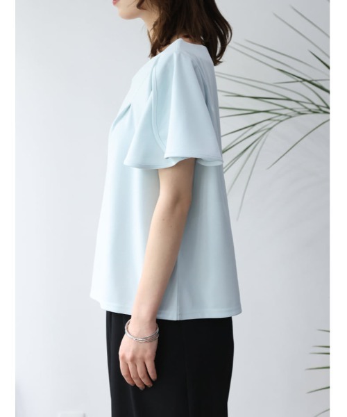 fifth（フィフス）の「【接触冷感】ドレープトップス（Tシャツ/カットソー・レディース・ミント/ネイビー/ホワイト・M）」の9枚目の写真