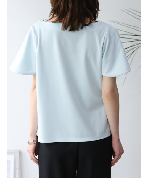 fifth（フィフス）の「【接触冷感】ドレープトップス（Tシャツ/カットソー・レディース・ミント/ネイビー/ホワイト・M）」の10枚目の写真