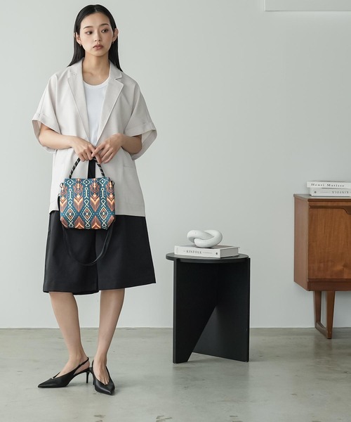 mili an deni(ミリアンデニ)の「2WAYカラフルロープニットトートバッグ(トートバッグ・レディース・ブルー/グリーン/パープル/ブラック・F)」の11枚目の写真