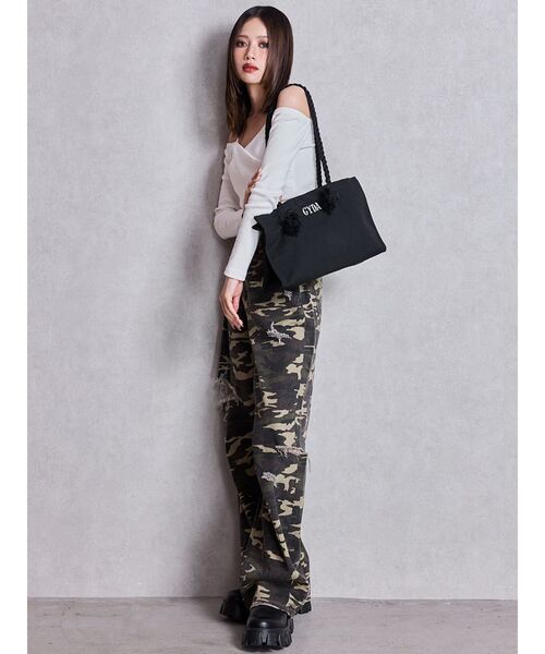 GYDA(ジェイダ)の「GYDAロープMトートBAG(トートバッグ・レディース・ブラック・FREE)」の7枚目の写真