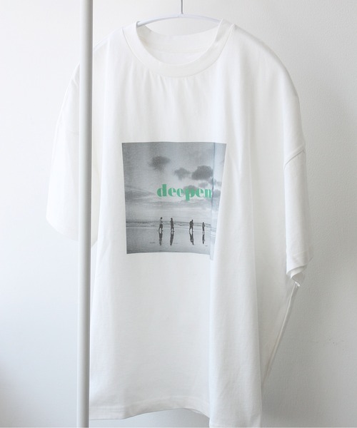 Meli rich（メリーリッチ）の「フォトプリントカラーロゴＴシャツ（Tシャツ/カットソー・レディース・ピンク/ブルー/イエロー/グリーン・FREE）」の18枚目の写真