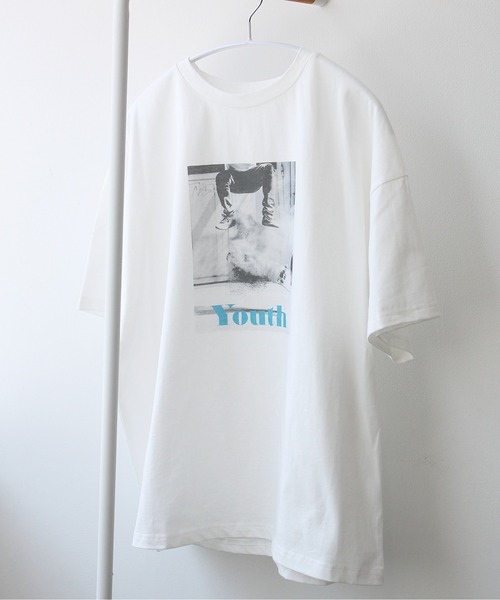 Meli rich（メリーリッチ）の「フォトプリントカラーロゴＴシャツ（Tシャツ/カットソー・レディース・ピンク/ブルー/イエロー/グリーン・FREE）」の8枚目の写真