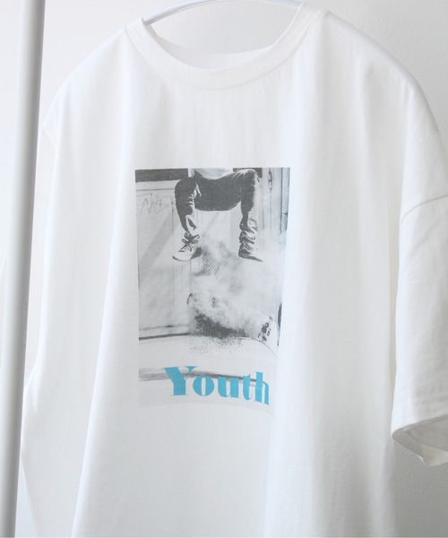 Meli rich（メリーリッチ）の「フォトプリントカラーロゴＴシャツ（Tシャツ/カットソー・レディース・ピンク/ブルー/イエロー/グリーン・FREE）」の9枚目の写真