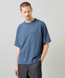 梨地ポンチポケットTシャツ<ストレッチ・マシンウォッシャブル>