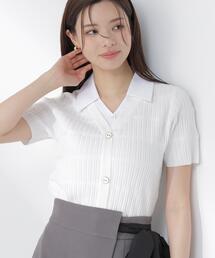 PROPORTION BODY DRESSING | 変わり編み襟付きニットトップス / 1216270602(ニット/セーター)