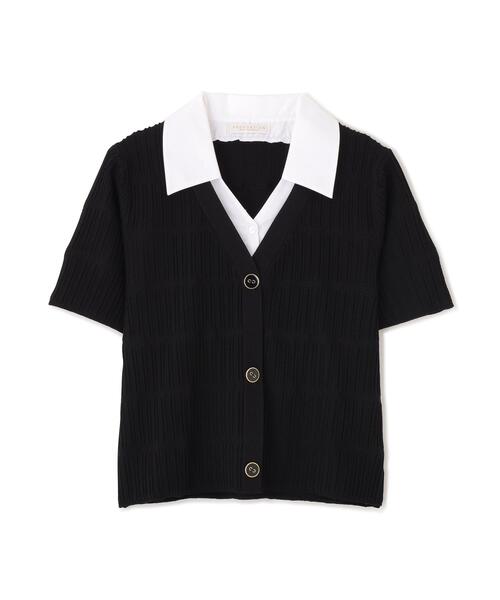 PROPORTION BODY DRESSING(プロポーションボディドレッシング)の「変わり編み襟付きニットトップス / 1216270602(ニット/セーター・レディース・ホワイト/ブラック/グレー系その他・FREE)」の13枚目の写真
