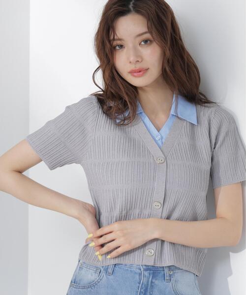PROPORTION BODY DRESSING(プロポーションボディドレッシング)の「変わり編み襟付きニットトップス / 1216270602(ニット/セーター・レディース・ホワイト/ブラック/グレー系その他・FREE)」の15枚目の写真