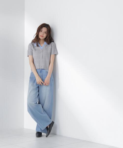 PROPORTION BODY DRESSING(プロポーションボディドレッシング)の「変わり編み襟付きニットトップス / 1216270602(ニット/セーター・レディース・ホワイト/ブラック/グレー系その他・FREE)」の17枚目の写真