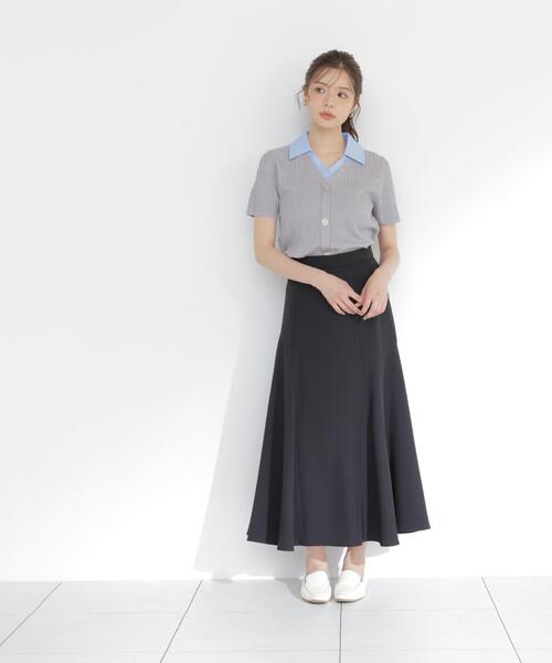 PROPORTION BODY DRESSING(プロポーションボディドレッシング)の「変わり編み襟付きニットトップス / 1216270602(ニット/セーター・レディース・ホワイト/ブラック/グレー系その他・FREE)」の20枚目の写真