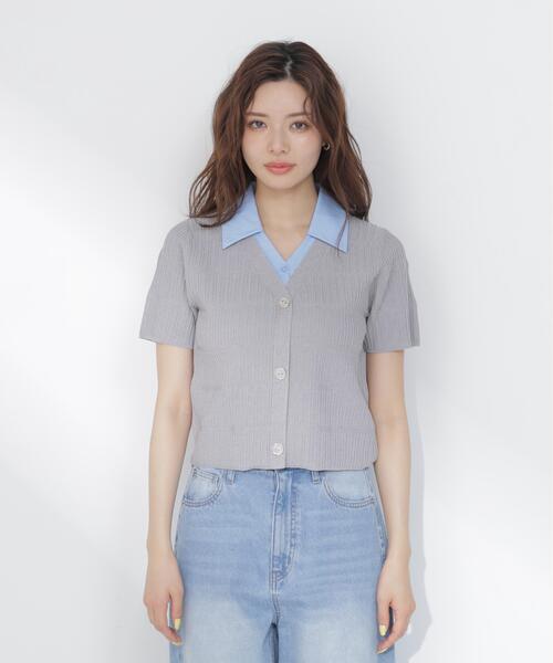 PROPORTION BODY DRESSING(プロポーションボディドレッシング)の「変わり編み襟付きニットトップス / 1216270602(ニット/セーター・レディース・ホワイト/ブラック/グレー系その他・FREE)」の21枚目の写真