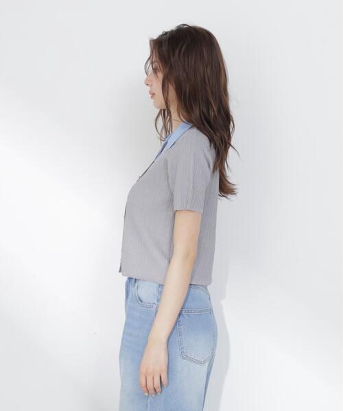 PROPORTION BODY DRESSING(プロポーションボディドレッシング)の「変わり編み襟付きニットトップス / 1216270602(ニット/セーター・レディース・ホワイト/ブラック/グレー系その他・FREE)」の22枚目の写真