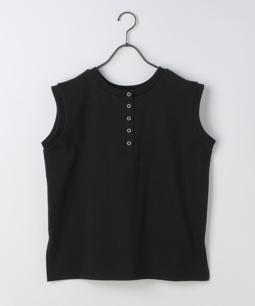 GEORGE'S（ジョージズ）の「2WAYヘンリーノースリーブPO（Tシャツ/カットソー・レディース・オフホワイト/ブラック/ネイビー系/ブルー系その他/イエロー系その他・FREE）」の14枚目の写真