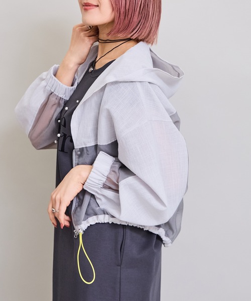 LHELBIE(レルビエ)の「ワークボレロ(カーディガン/ボレロ・レディース・ライトグレー/ブラック/ネイビー・M)」の6枚目の写真