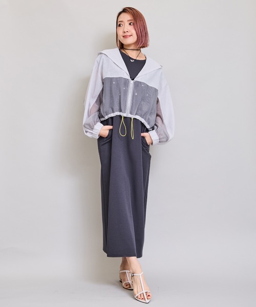 LHELBIE(レルビエ)の「ワークボレロ(カーディガン/ボレロ・レディース・ライトグレー/ブラック/ネイビー・M)」の13枚目の写真