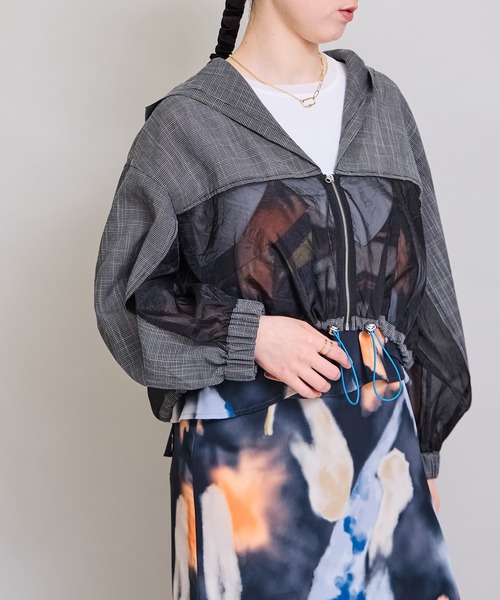 LHELBIE(レルビエ)の「ワークボレロ(カーディガン/ボレロ・レディース・ライトグレー/ブラック/ネイビー・M)」の10枚目の写真