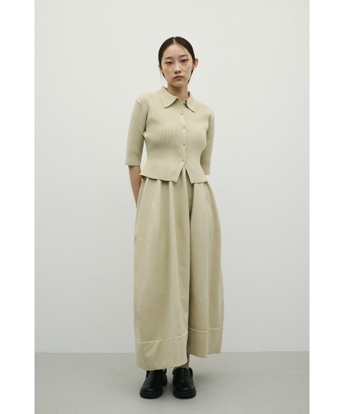 STYLEMIXER(スタイルミキサー)の「【ベストセラー】2ピースハーフスリーブポロニットワンピース(ワンピース・レディース・オレンジ/ベージュ/ネイビー・SMALL/MEDIUM)」の8枚目の写真