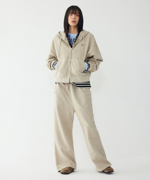 ガーメントダイワイドパンツ_ベージュ 9176131974