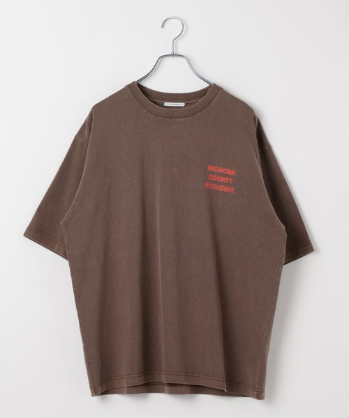 BAYFLOW(ベイフロー)の「レトロスポーツアニマルTEE(Tシャツ/カットソー・メンズ・チャコール/ピンク/オフホワイト/ブラウン・MEDIUM/LARGE)」の12枚目の写真
