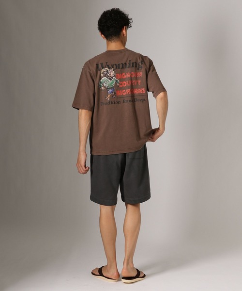 BAYFLOW(ベイフロー)の「レトロスポーツアニマルTEE(Tシャツ/カットソー・メンズ・チャコール/ピンク/オフホワイト/ブラウン・MEDIUM/LARGE)」の21枚目の写真