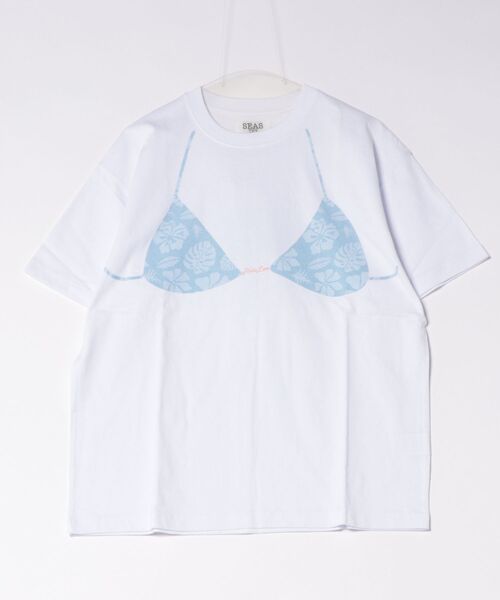 Hula Lani(フララニ)の「HULALANI/フララニ レディース 半袖 Tシャツ ビキニプリント 263HU2ST931(Tシャツ/カットソー・レディース・ホワイト×ピンク/ホワイト×ブルー・FREE)」の16枚目の写真