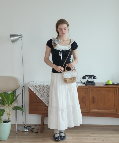Birthday room(バースデイルーム)の「かごショルダーBAG/Woven Shoulder Bag(ショルダーバッグ・レディース・ベージュ/ブラウン・FREE)」の15枚目の写真