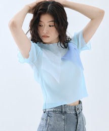 kotohayokozawa | 【kotohayokozawa/コトハヨコザワ】《STUDIOUS別注》《WEB限定》シアーラメショートスリーブトップス(Tシャツ/カットソー)
