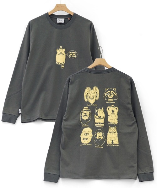 gym master(ジムマスター)の「7.4oz My habits ロンTEE(Tシャツ/カットソー・メンズ・チャコール/ブルーグレー/ホワイト/マスタード・SMALL/LARGE/MEDIUM/X-LARGE)」の10枚目の写真