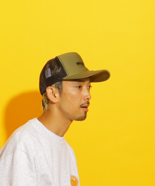 ROTAR(ローター)の「Lightning logo Mesh CAP(キャップ・メンズ・オリーブ×ブラック/ブラック×ゴールド/ブラック×ホワイト/ブラック・FREE)」の5枚目の写真