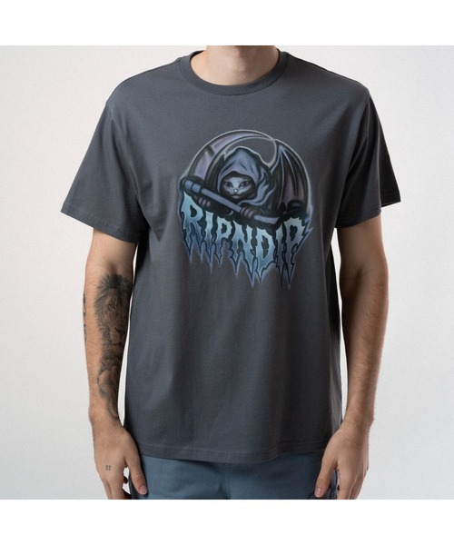 RIPNDIP(リップンディップ)の「OUT OF TIME TEE(Tシャツ/カットソー・メンズ・チャコールグレー・SMALL/MEDIUM/X-LARGE/XX-LARGE)」の1枚目の写真
