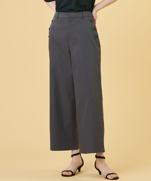 J.PRESS Ladies(J.プレス レディス)の「【WEB限定カラーあり】タスランチノ セミワイド パンツ(その他パンツ・レディース・アイボリー系/グレー系/ベージュ系1・S/XS)」の2枚目の写真