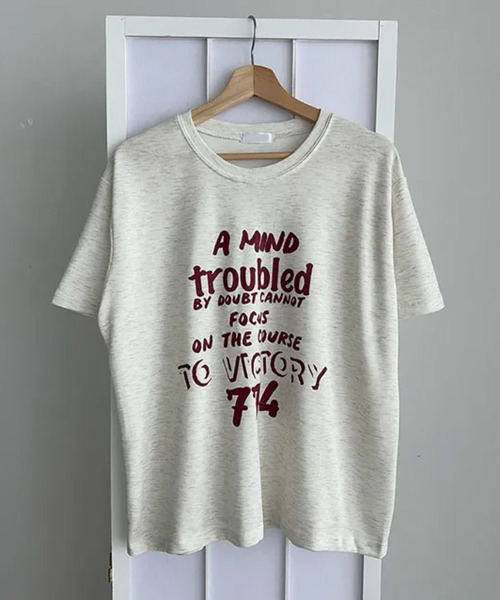 VIVID LADY(ビビッドレディー)の「ヴィンテージロゴ 半袖Tシャツ(Tシャツ/カットソー・レディース・ライトグレー/ライトベージュ/ワイン・FREE)」の14枚目の写真