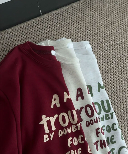 VIVID LADY(ビビッドレディー)の「ヴィンテージロゴ 半袖Tシャツ(Tシャツ/カットソー・レディース・ライトグレー/ライトベージュ/ワイン・FREE)」の15枚目の写真