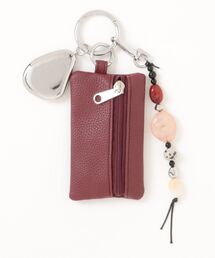 GOLDY（ゴールディ）の「【GOLDY】MIX STONE RECTANGLE POUCH & CHARM ミラー付 7260802（ポーチ）」
